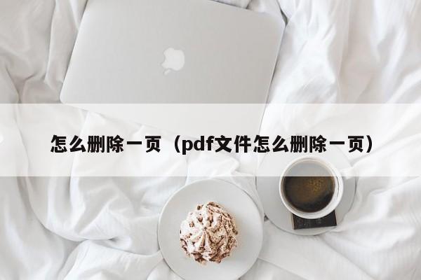 怎么删除一页（pdf文件怎么删除一页）